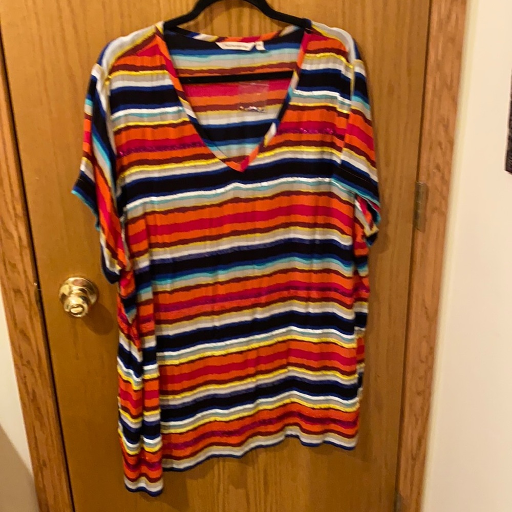 NWOT Soft surroundings 3X striped Top